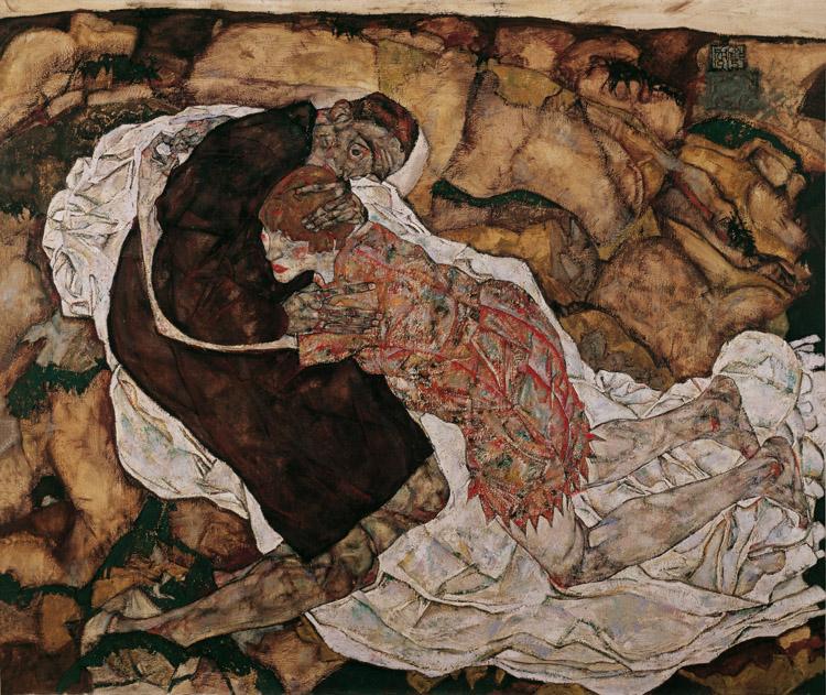 Egon Schiele Death and Maiden (mk12) France oil painting art